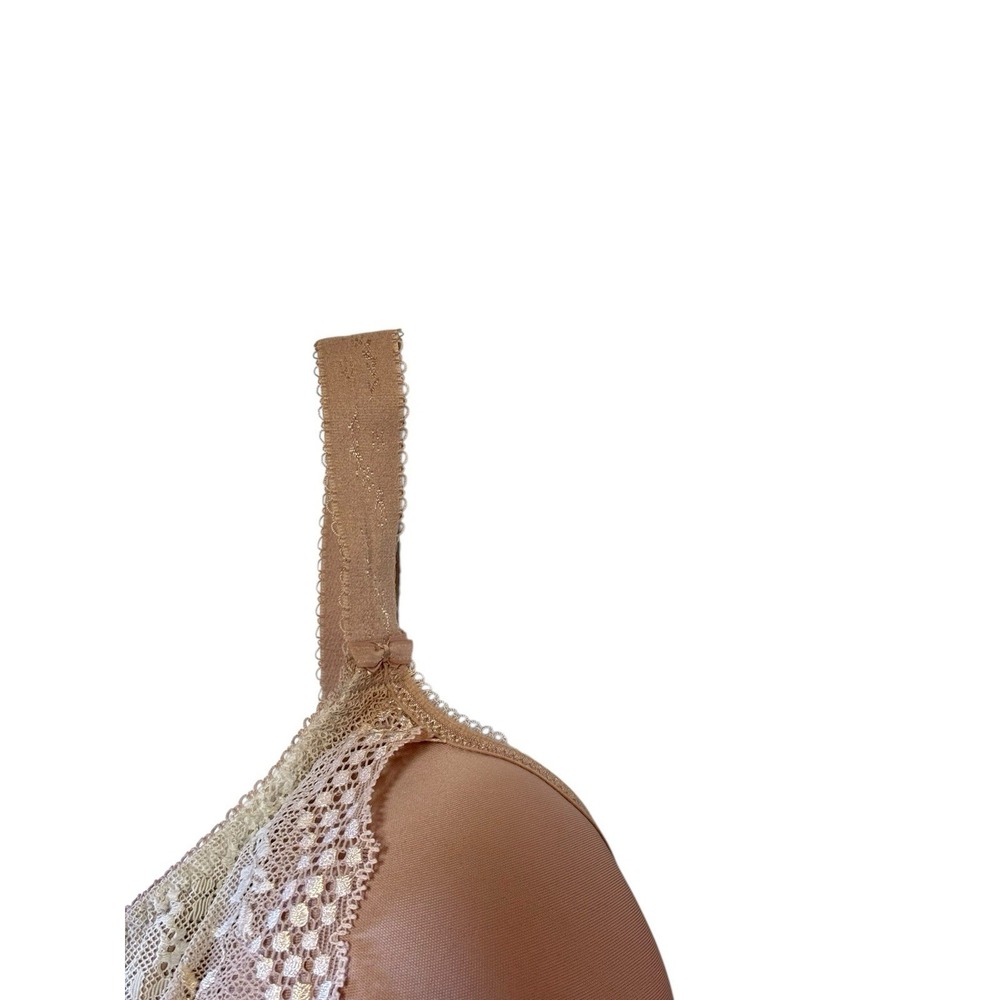 Elomi EL438F AN 34j Beige Underwire Bra Bow‎ Accents Unlined Preowned - Picture 4 of 9